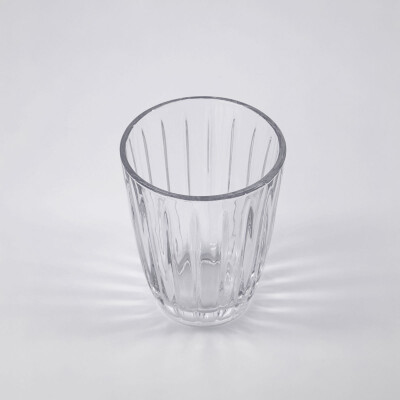 Water glass, Groove, Clear