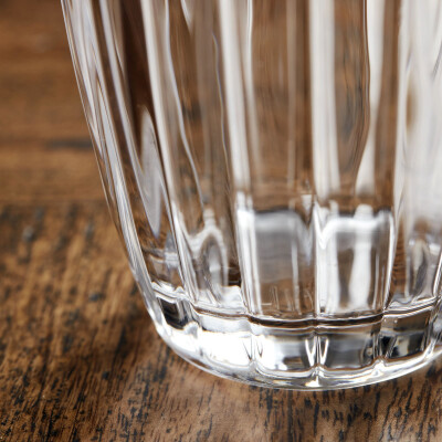Water glass, Groove, Clear