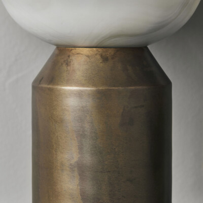 Table lamp, Big fellow, Antique brass finish