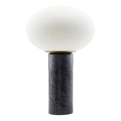 Table lamp, Opal, White/Black