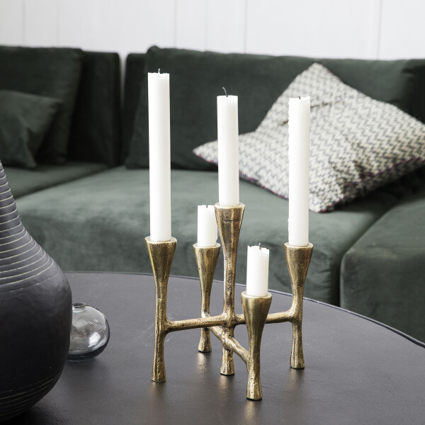 Candle stand, Tristy, Brass finish