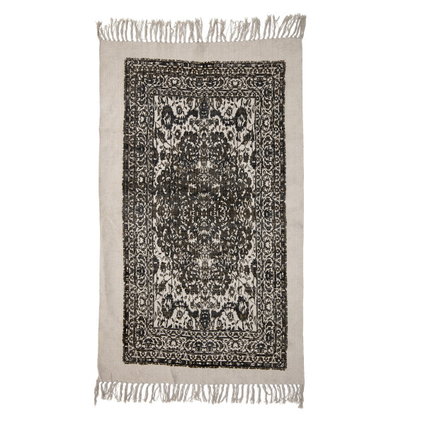 Nimi Rug, Black, Cotton