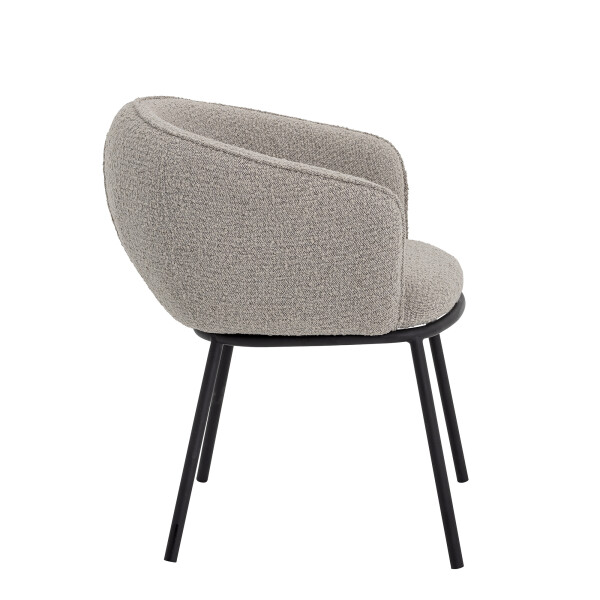 Cortone Dining Chair, Grey, Polyester