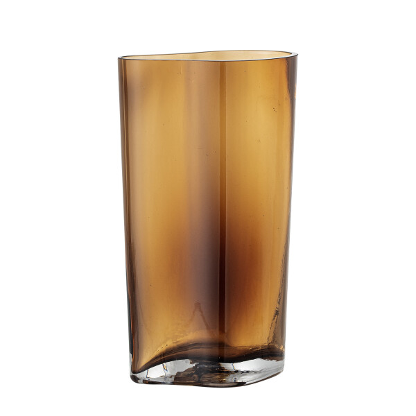 Benia Vase, Brown, Glass