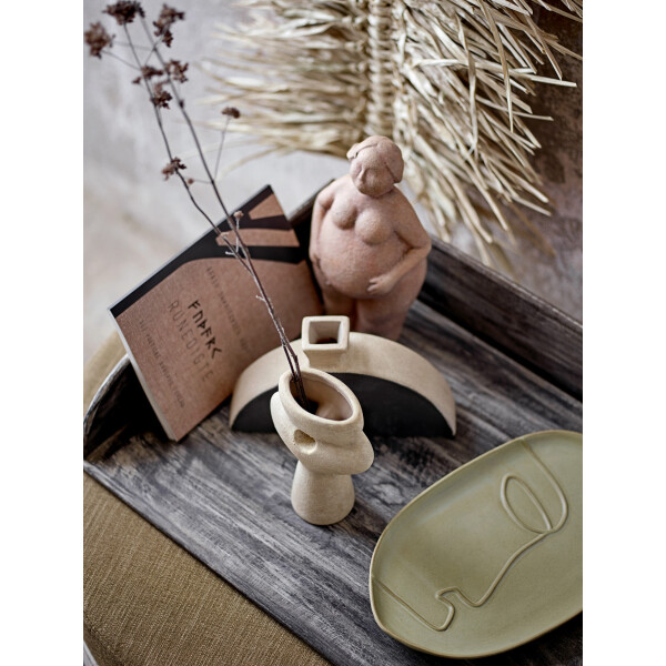 Nezha Deco Vase, Black, Terracotta
