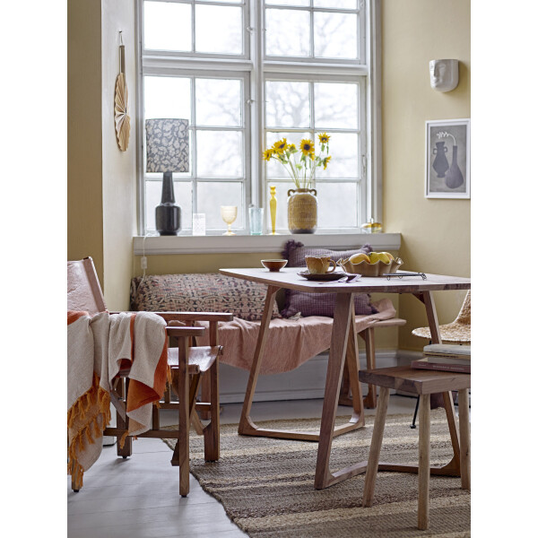 Luie Dining Table, Brown, Acacia