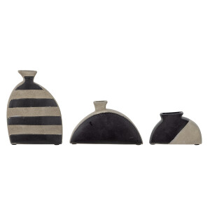 Nezha Deco Vase, Black, Terracotta