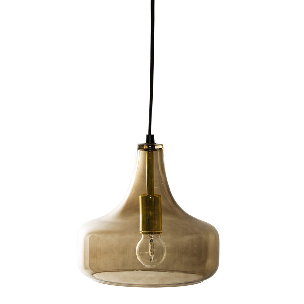 Yuser Pendant Lamp, Brown, Glass